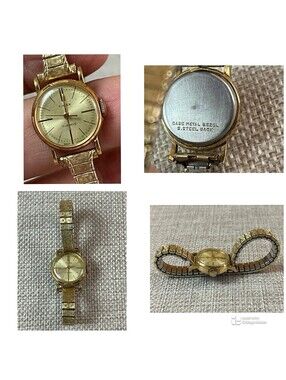 Vintage Womens Timex 10K GF 17 Jewels Hand Wind Watch Made in W. Germany REPAIR